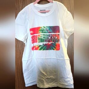 "Hello My City is"- Women T-shirts -size XL